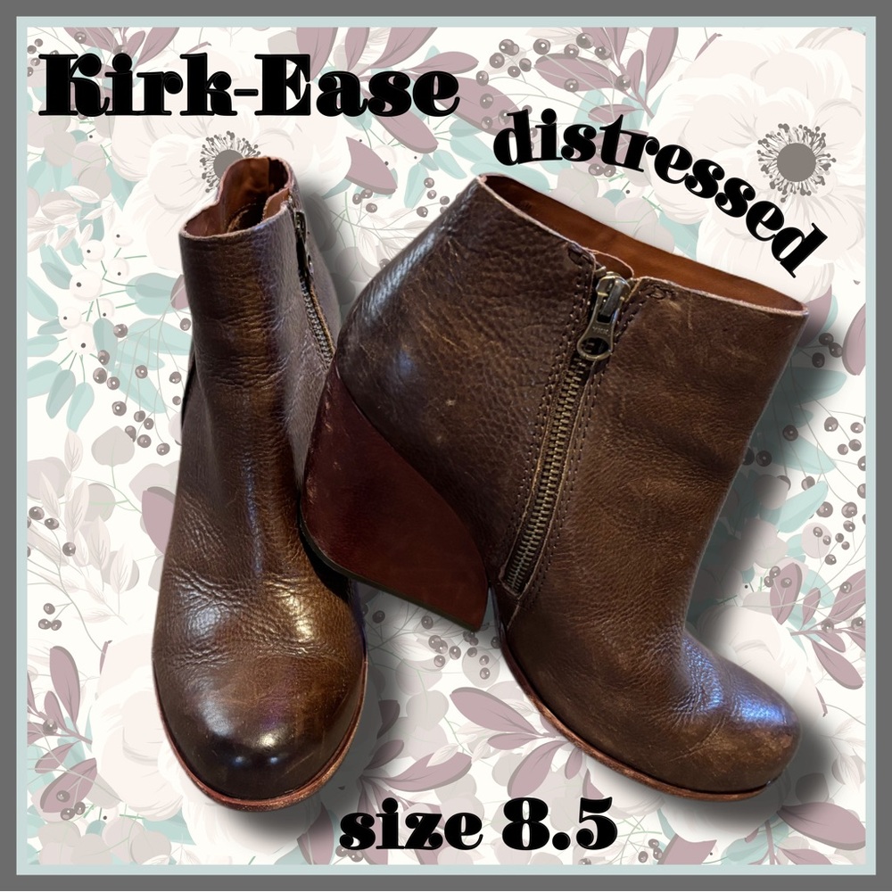 brown KORK-EASE chunk healed BOOTIES size 8.5